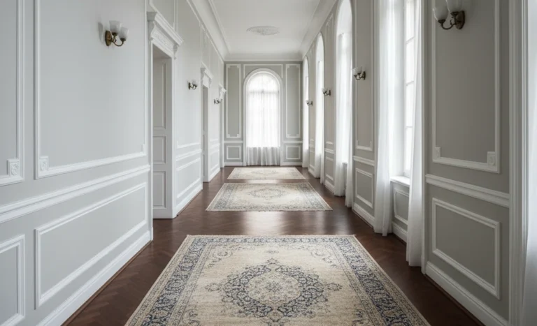 Sztukateria w korytarzu